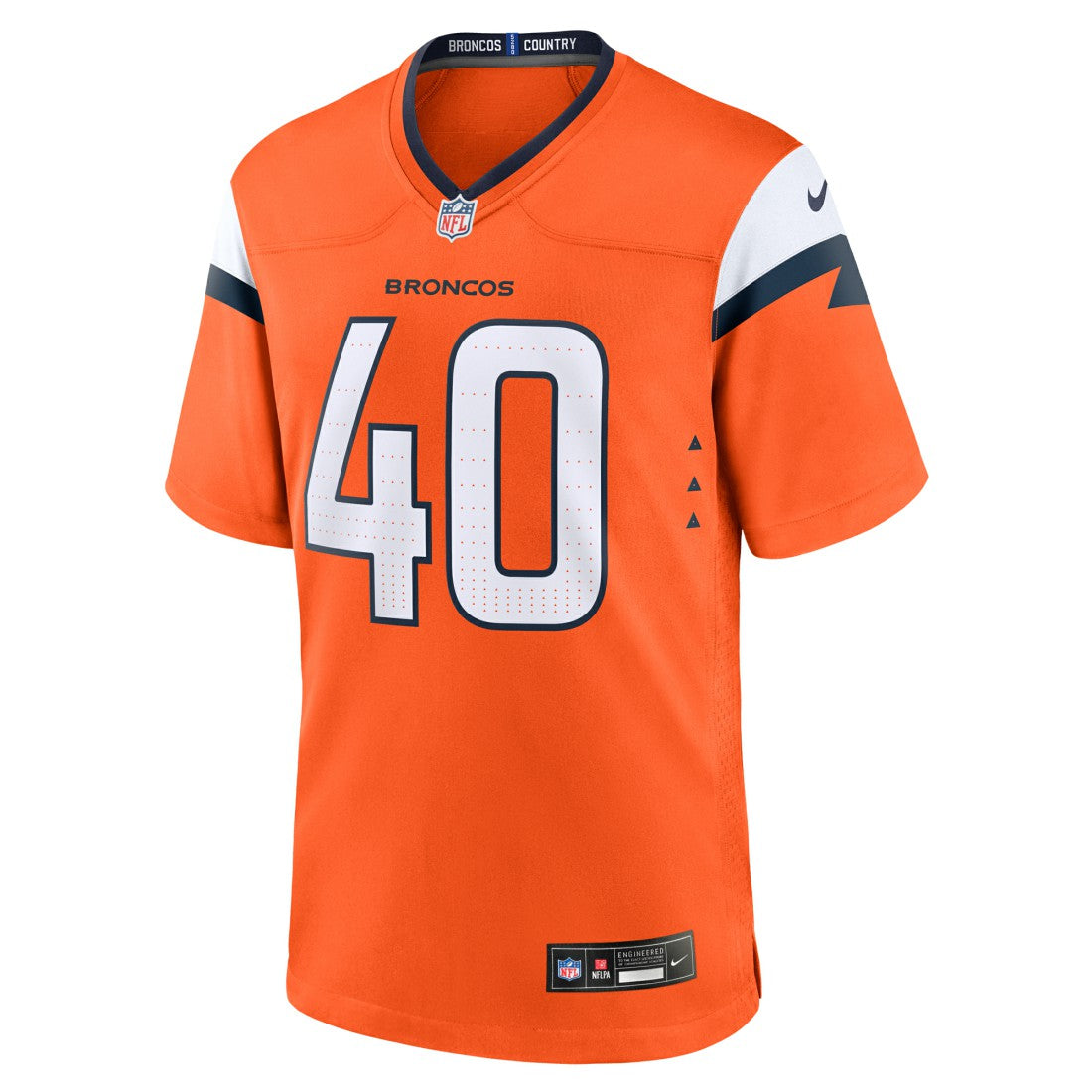 Justin Strnad  Team Game Jersey - Denver Broncos Jerseys