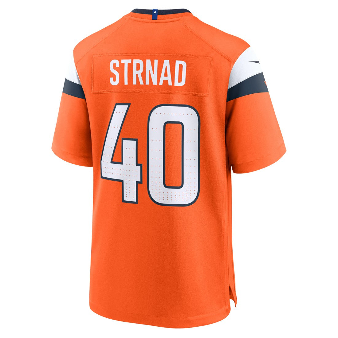 Justin Strnad  Team Game Jersey - Denver Broncos Jerseys