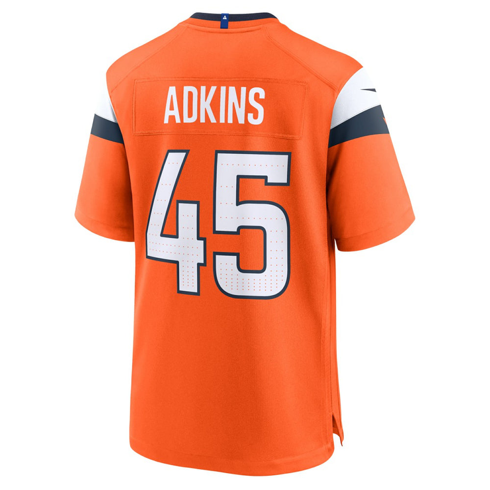Nate Adkins  Team Game Jersey - Denver Broncos Jerseys