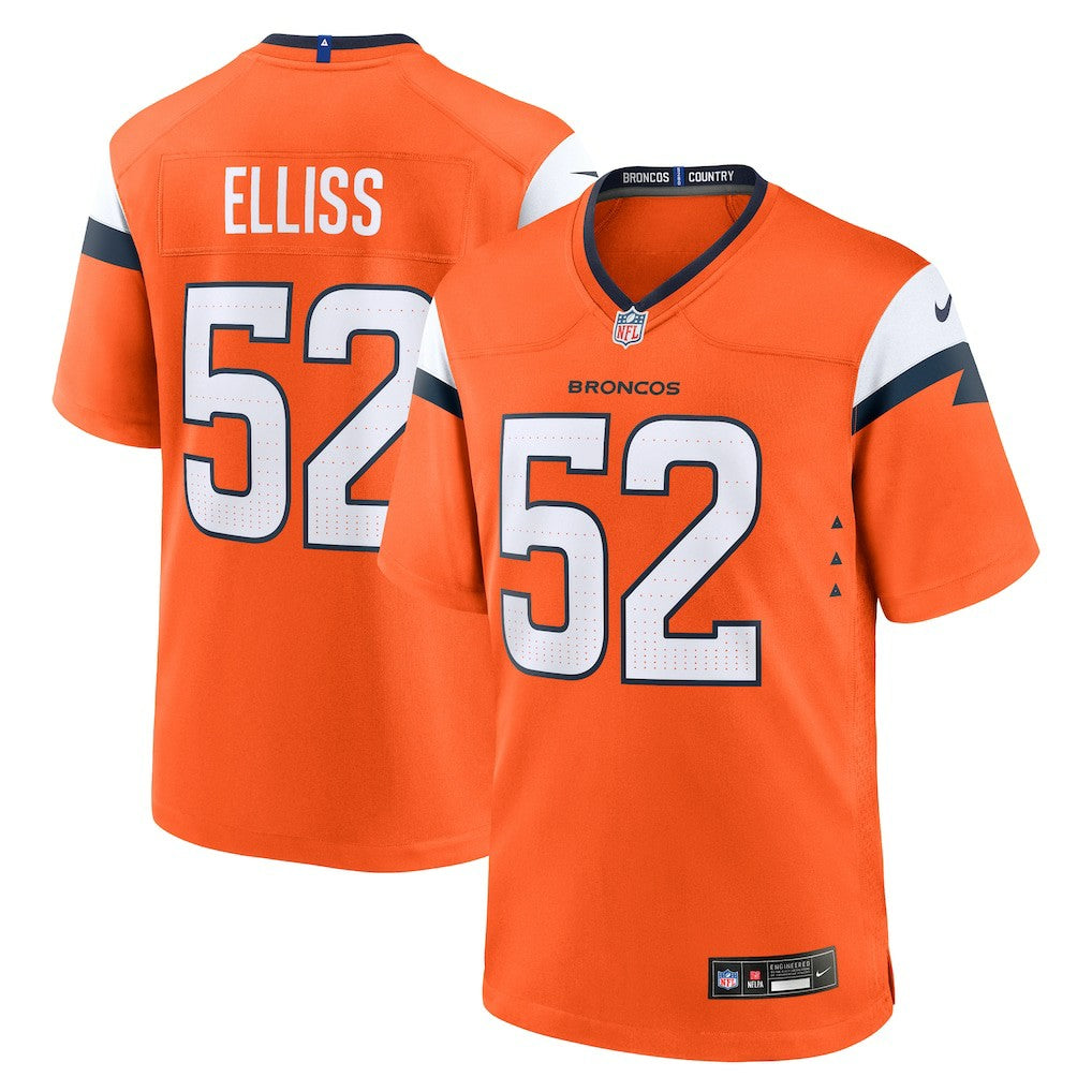 Jonah Elliss  Team Game Jersey - Denver Broncos Jerseys