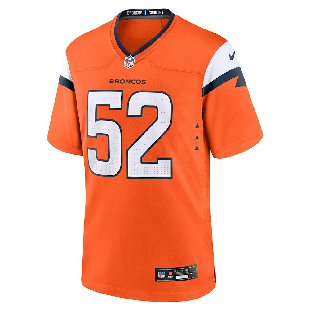 Jonah Elliss  Team Game Jersey - Denver Broncos Jerseys