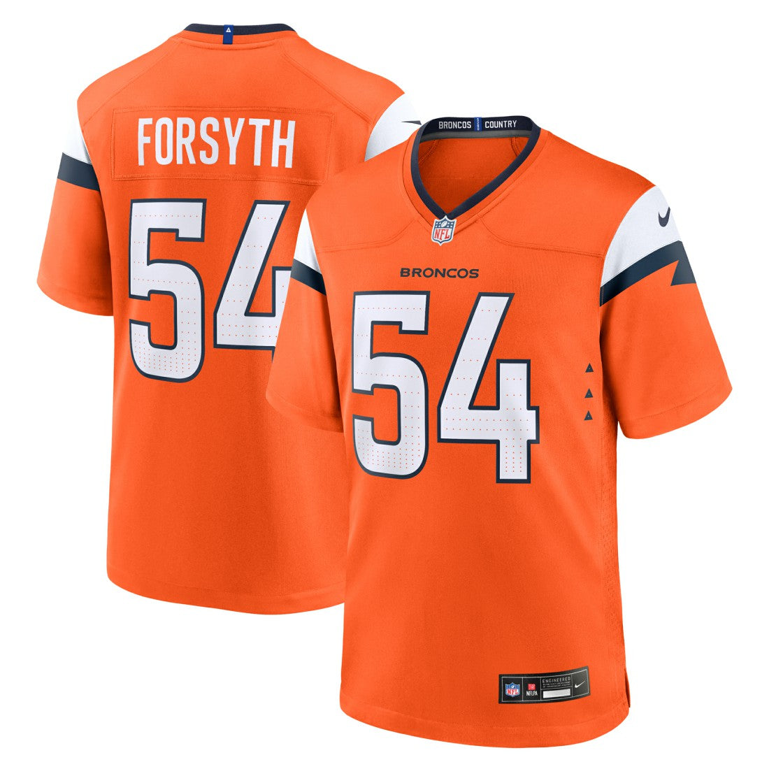 Alex Forsyth  Team Game Jersey - Denver Broncos Jerseys