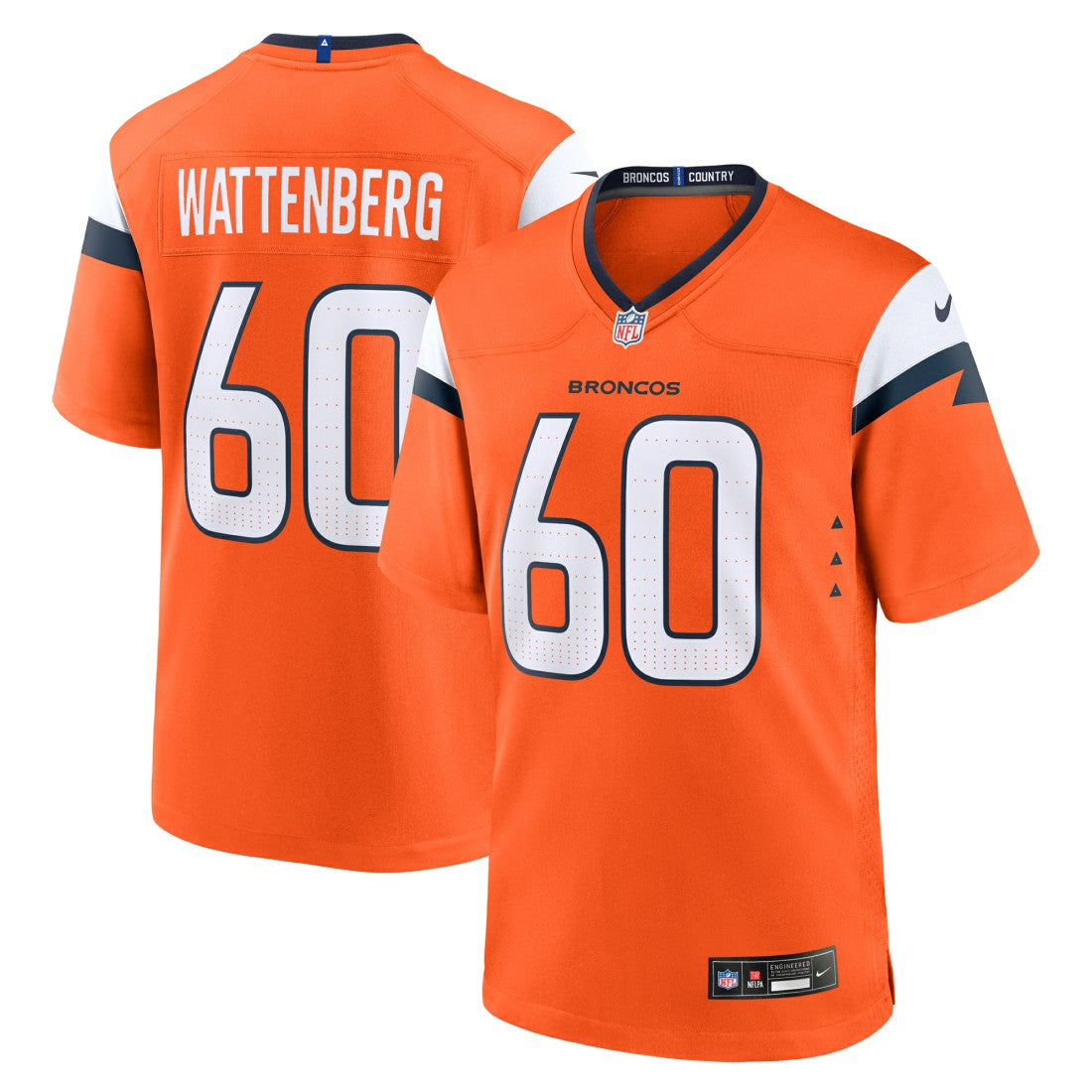 Luke Wattenberg  Team Game Jersey - Denver Broncos Jerseys