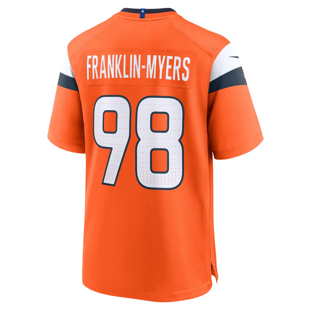John Franklin-Myers  Team Game Jersey - Denver Broncos Jerseys
