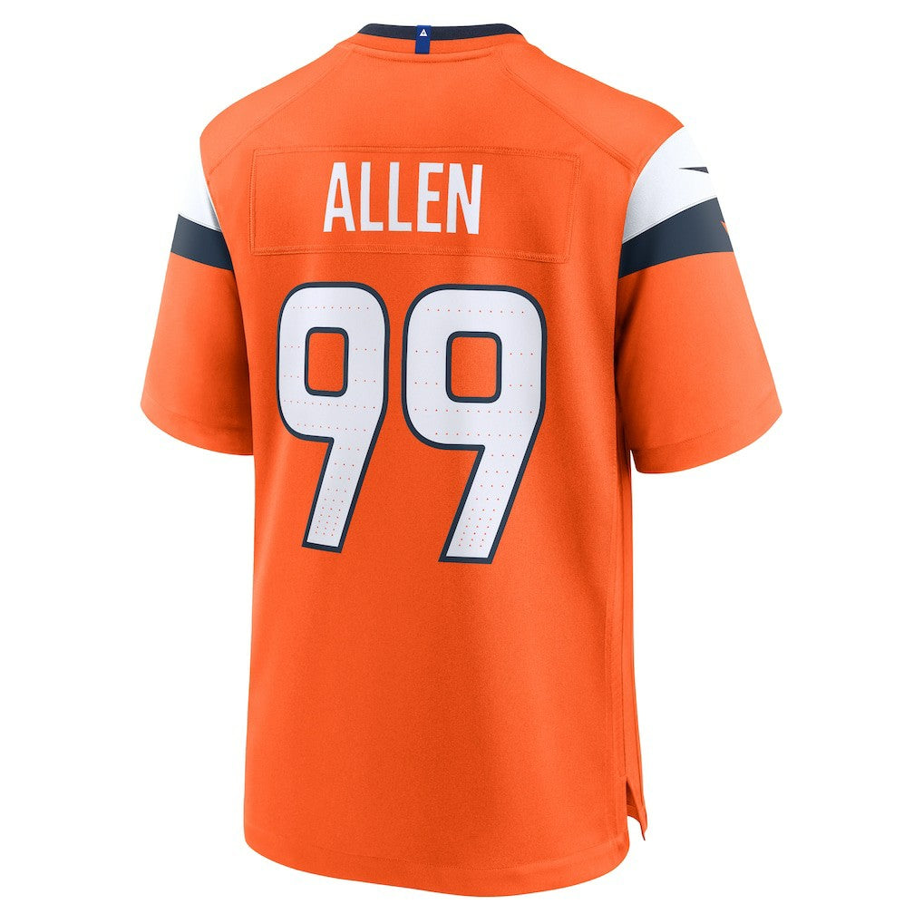 Zach Allen  Team Game Jersey - Denver Broncos Jerseys