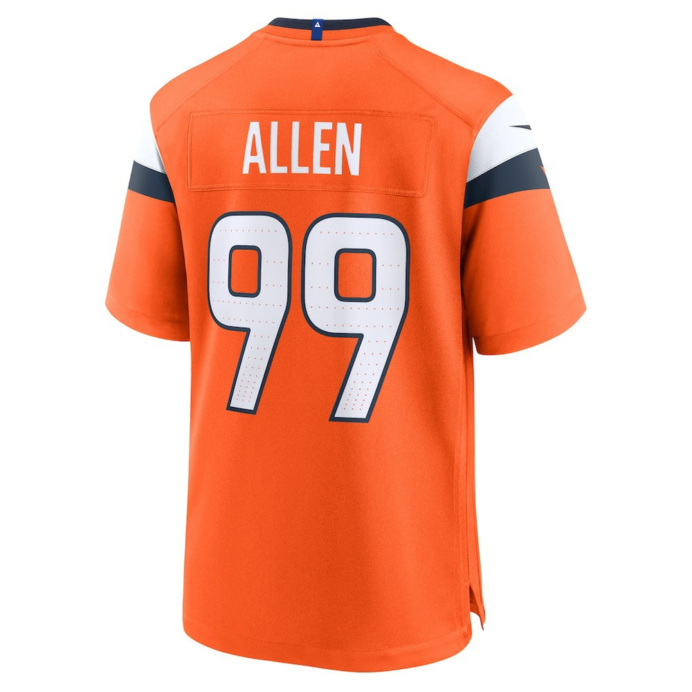 Zach Allen  Team Game Jersey - Denver Broncos Jerseys