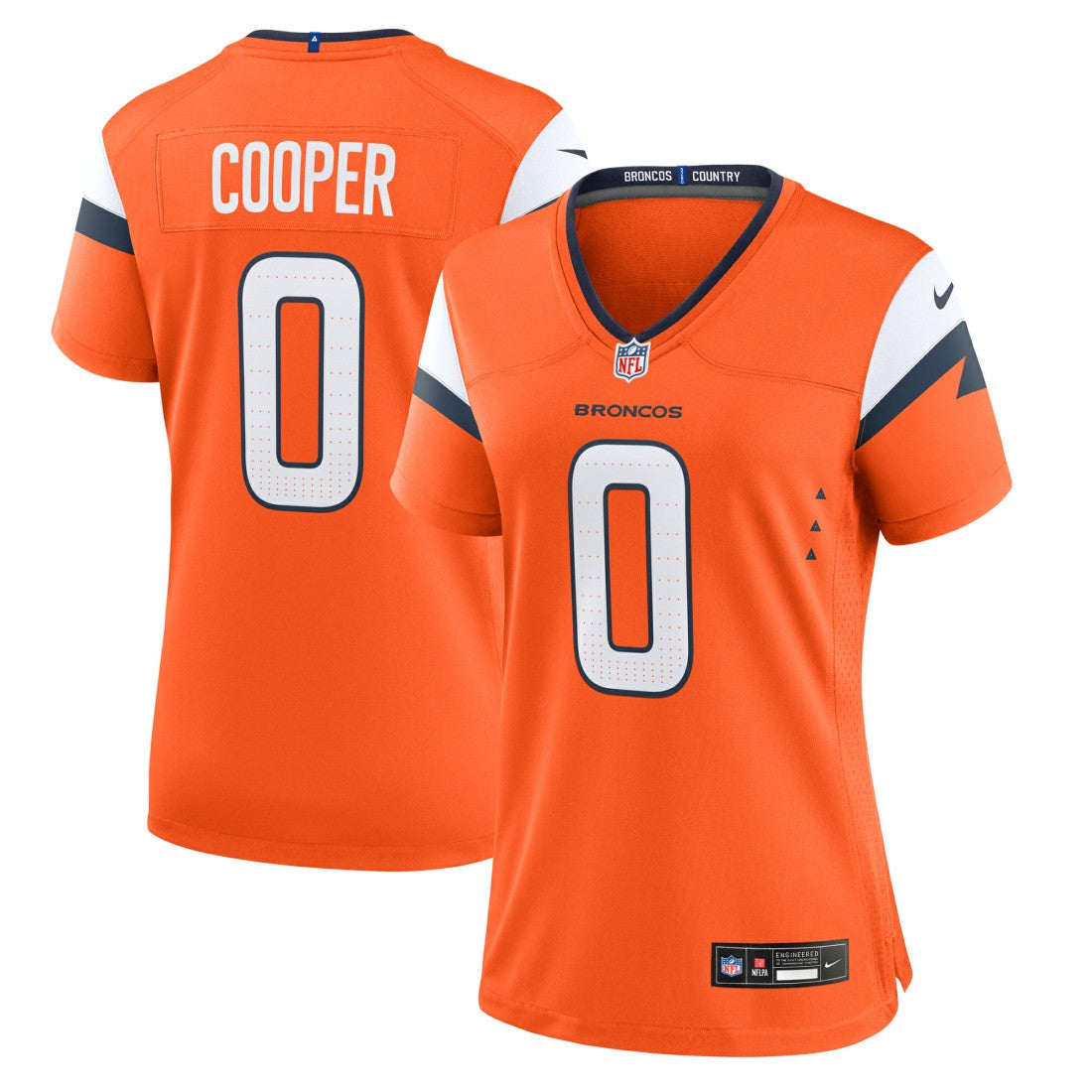 Jonathon Cooper  Women's Team Game Jersey - Denver Broncos Jerseys