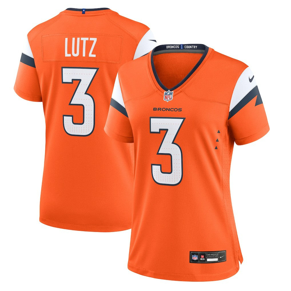 Wil Lutz  Women's Team Game Jersey - Denver Broncos Jerseys