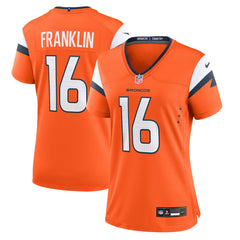 Troy Franklin  Women's Team Game Jersey - Denver Broncos Jerseys