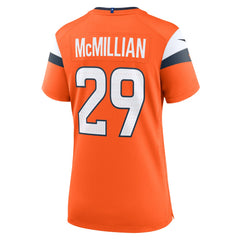 Ja'Quan McMillian  Women's Team Game Jersey - Denver Broncos Jerseys