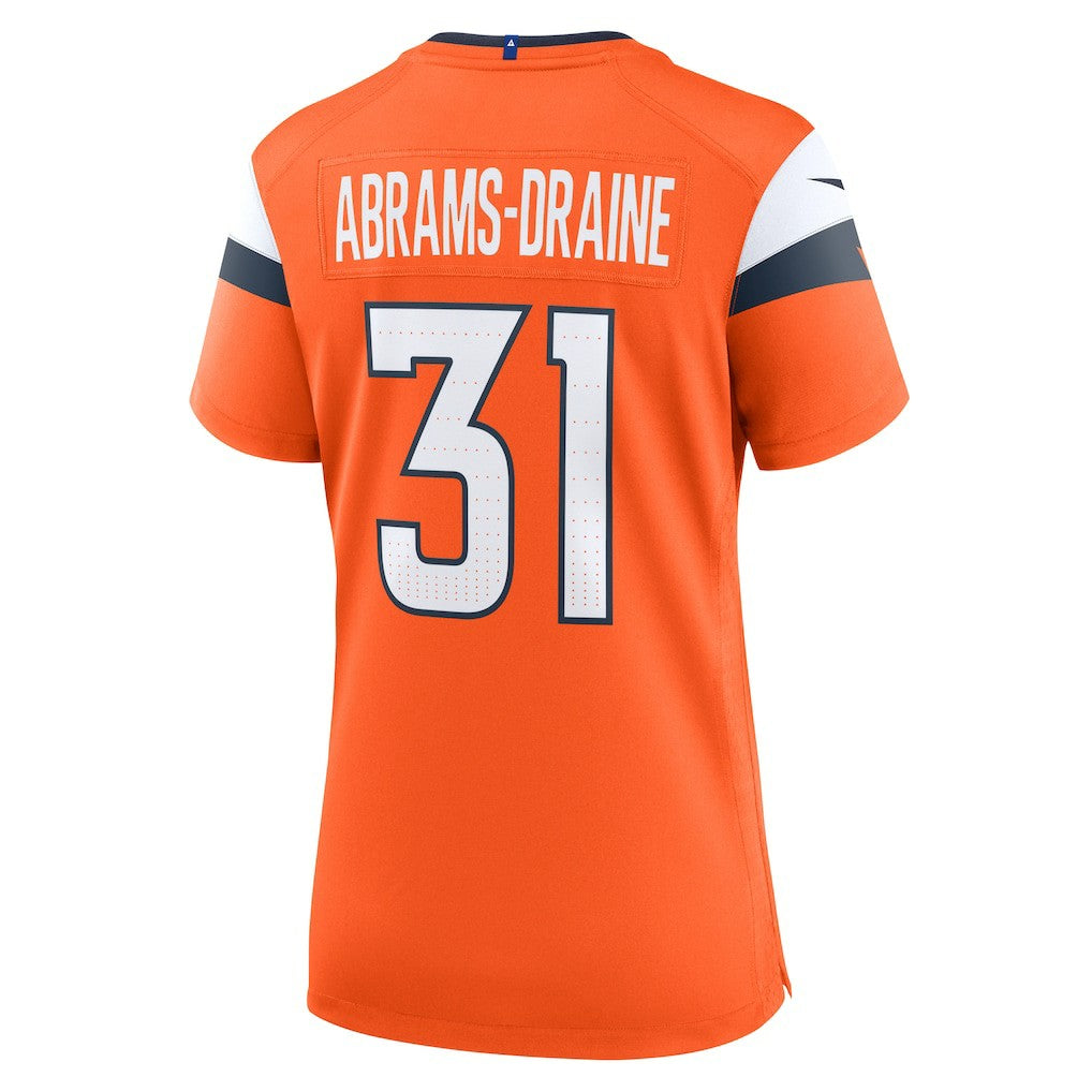 Kris Abrams-Draine  Women's Team Game Jersey - Denver Broncos Jerseys