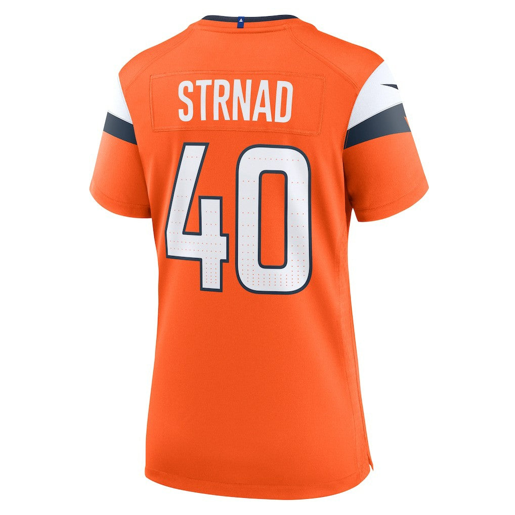 Justin Strnad  Women's Team Game Jersey - Denver Broncos Jerseys