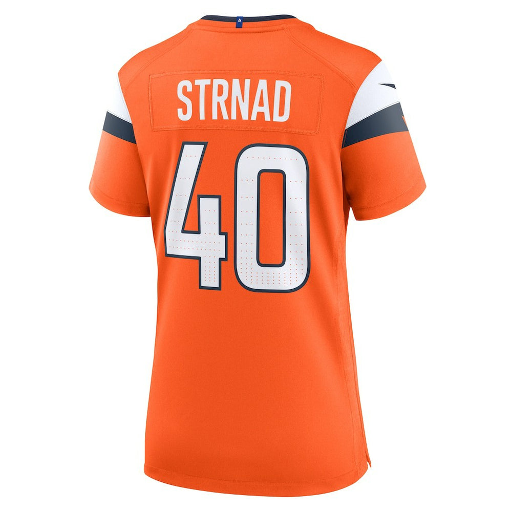 Justin Strnad  Women's Team Game Jersey - Denver Broncos Jerseys