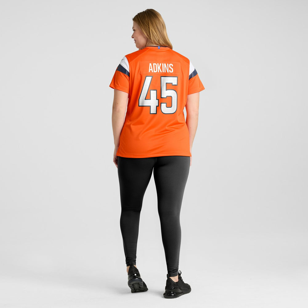 Nate Adkins  Women's Team Game Jersey - Denver Broncos Jerseys