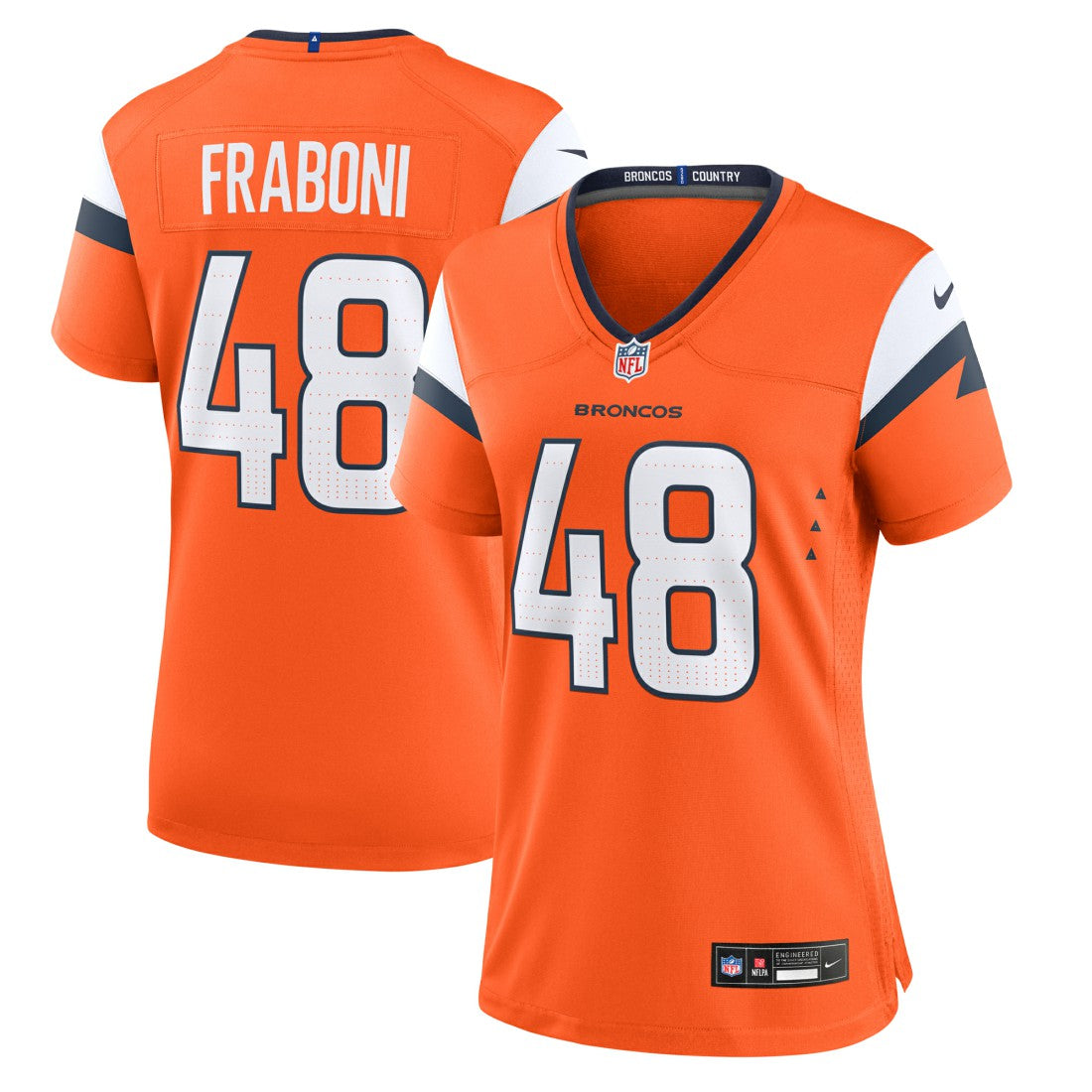 Mitchell Fraboni  Women's Team Game Jersey - Denver Broncos Jerseys