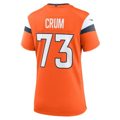 Frank Crum  Women's Team Game Jersey - Denver Broncos Jerseys