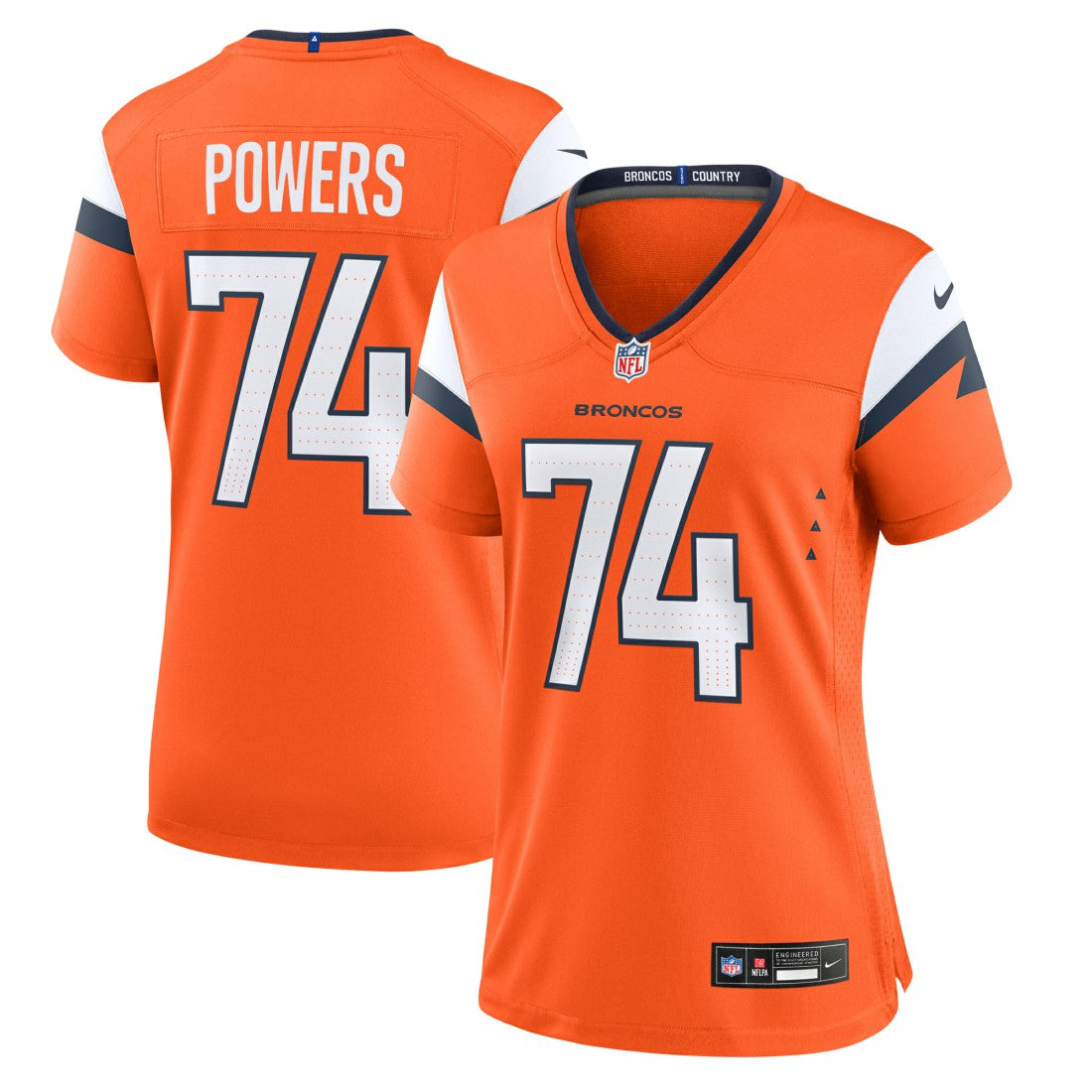 Ben Powers  Women's Team Game Jersey - Denver Broncos Jerseys