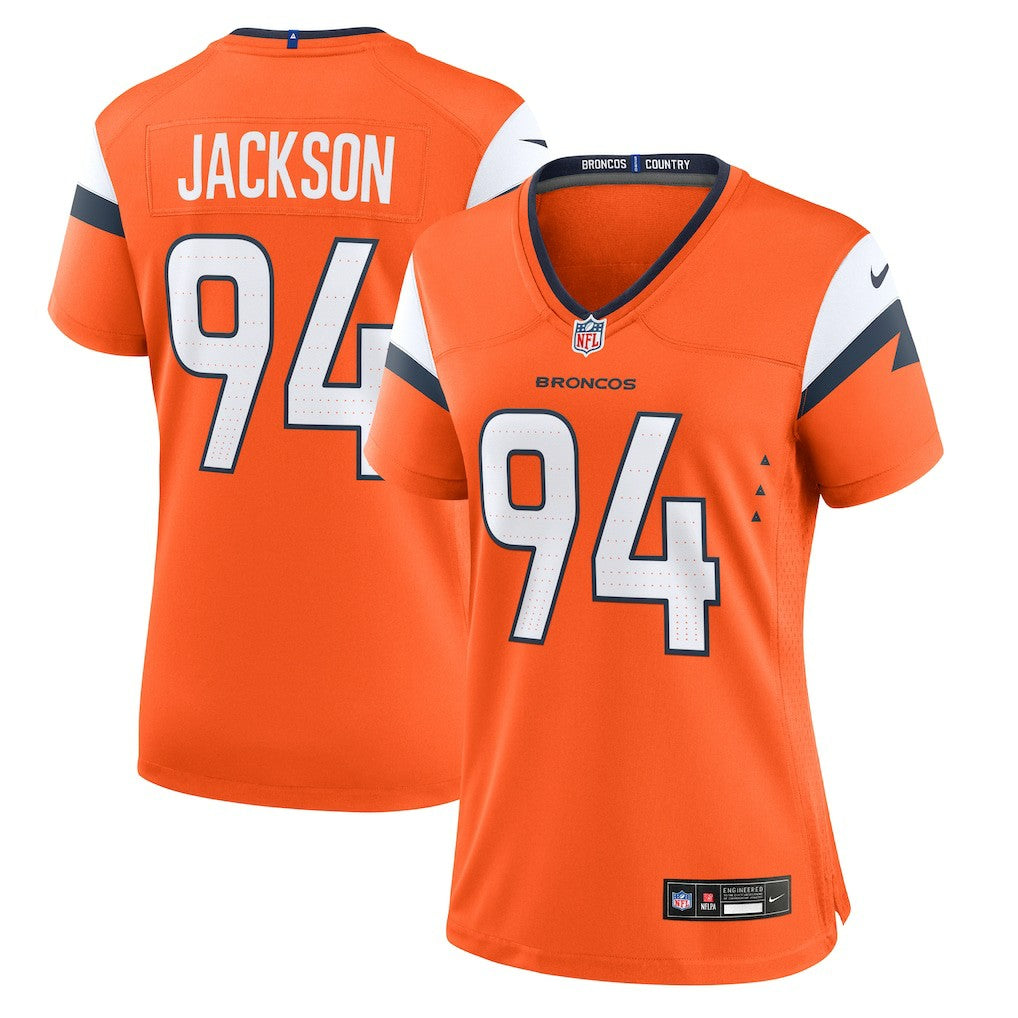 Jordan Jackson  Women's Team Game Jersey - Denver Broncos Jerseys