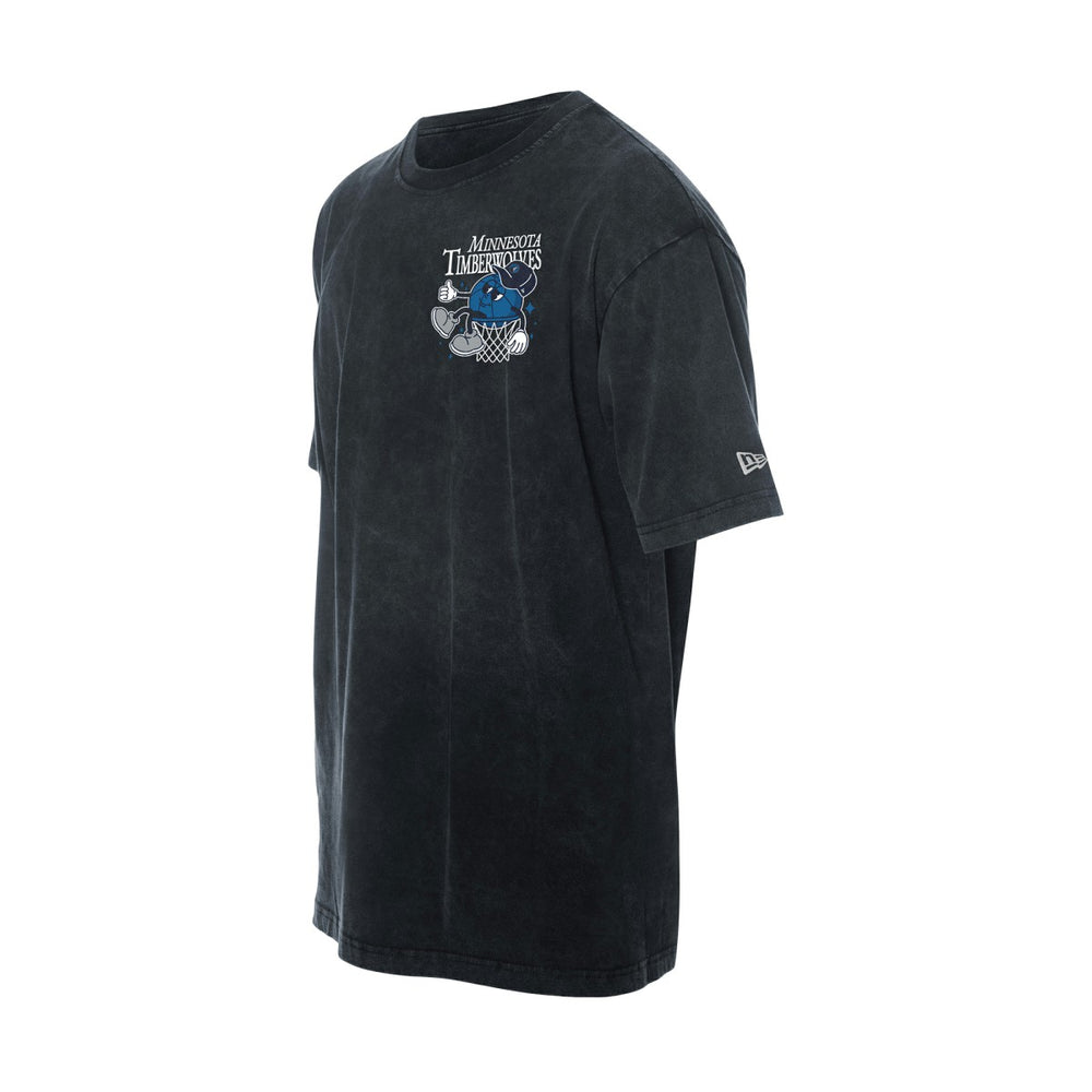 New Era Minnesota Timberwolves Old School Sport Enzyme Wash Oversized T-Shirt