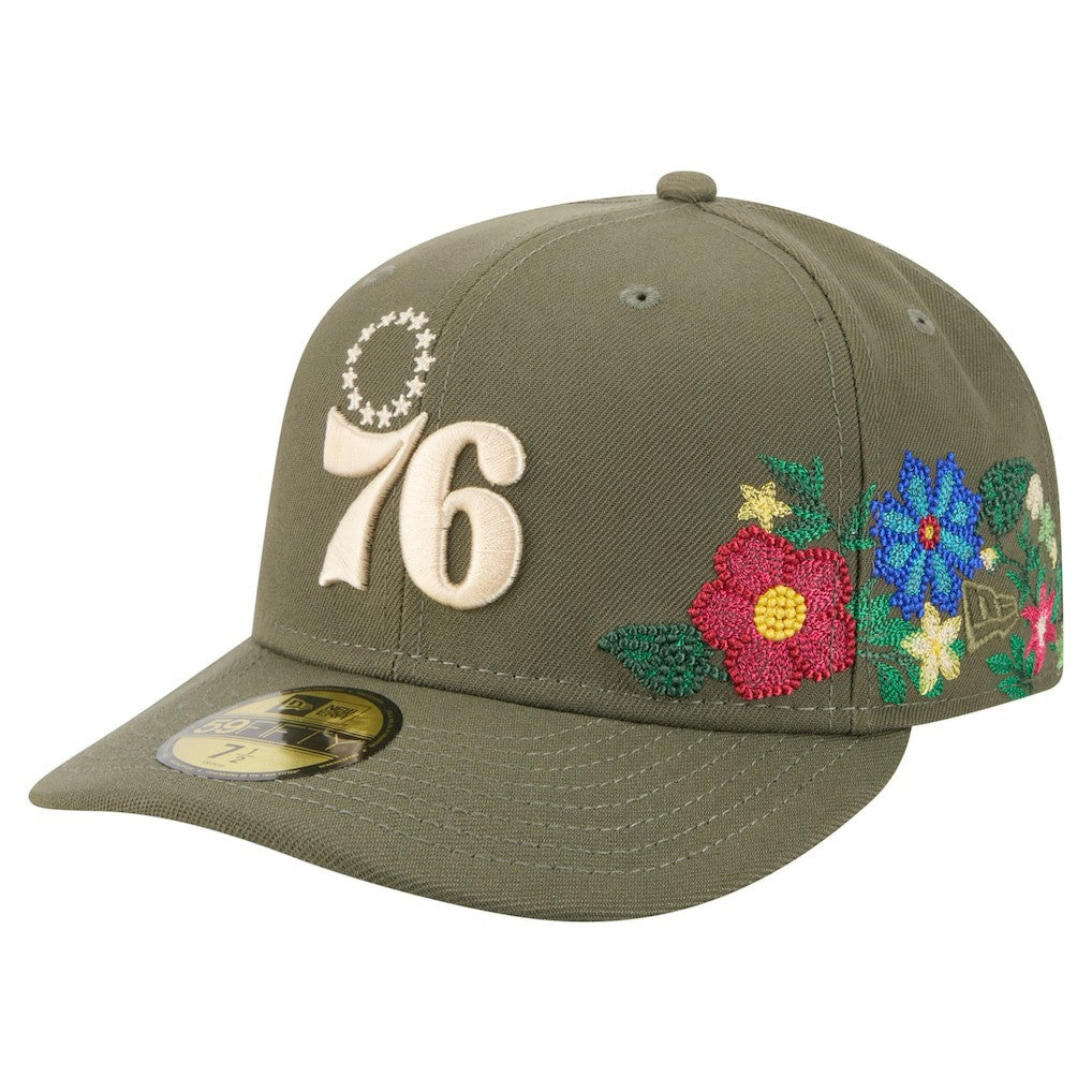 New Era Philadelphia 76ers Tonal Florals 59FIFTY Fitted Hat