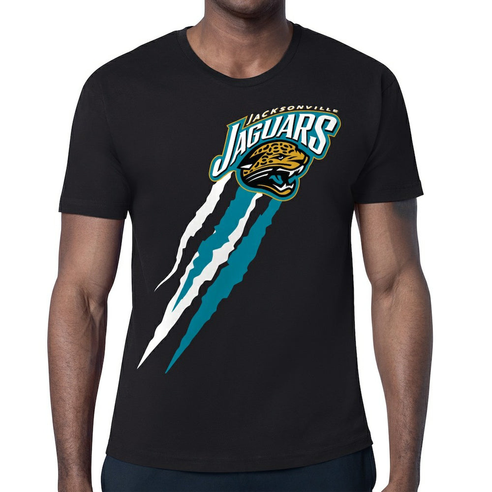 Starter Retro Team Logo Color Scratch T-Shirt - Jacksonville Jaguars T-shirts