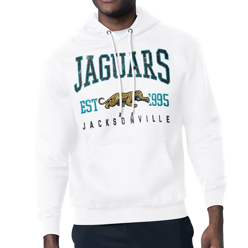 Starter Retro Team Logo Pullover Hoodie - Jacksonville Jaguars Hoodies