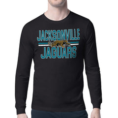 Starter Mesh Look Retro Team Logo Long Sleeve T-Shirt - Jacksonville Jaguars T-shirts