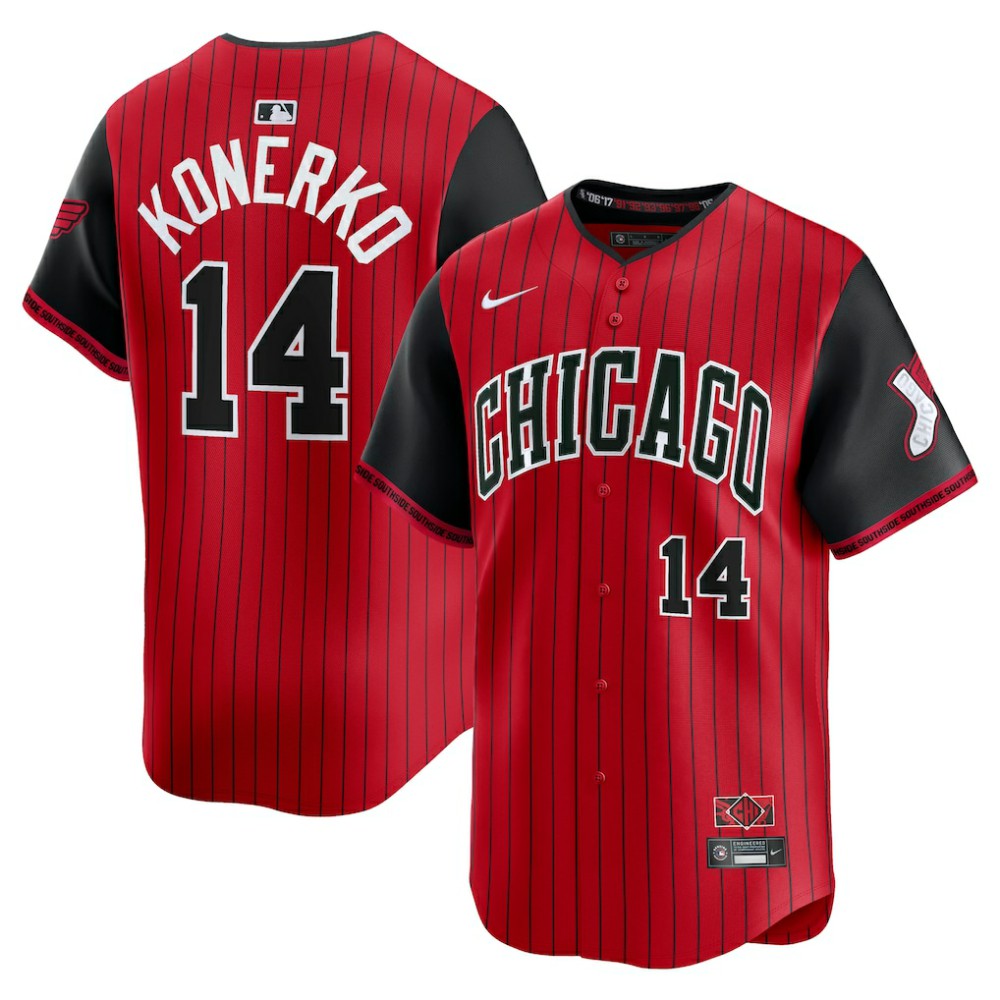 Red/Black Paul Konerko Chicago White Sox Nike 2025 City Connect Limited Retired Player Jersey