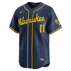Navy Jackson Chourio Milwaukee Brewers Nike Alternate 2 Limited Jersey