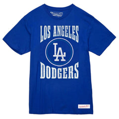 Royal Los Angeles Dodgers Mitchell & Ness Arched Logo Slub T-Shirt