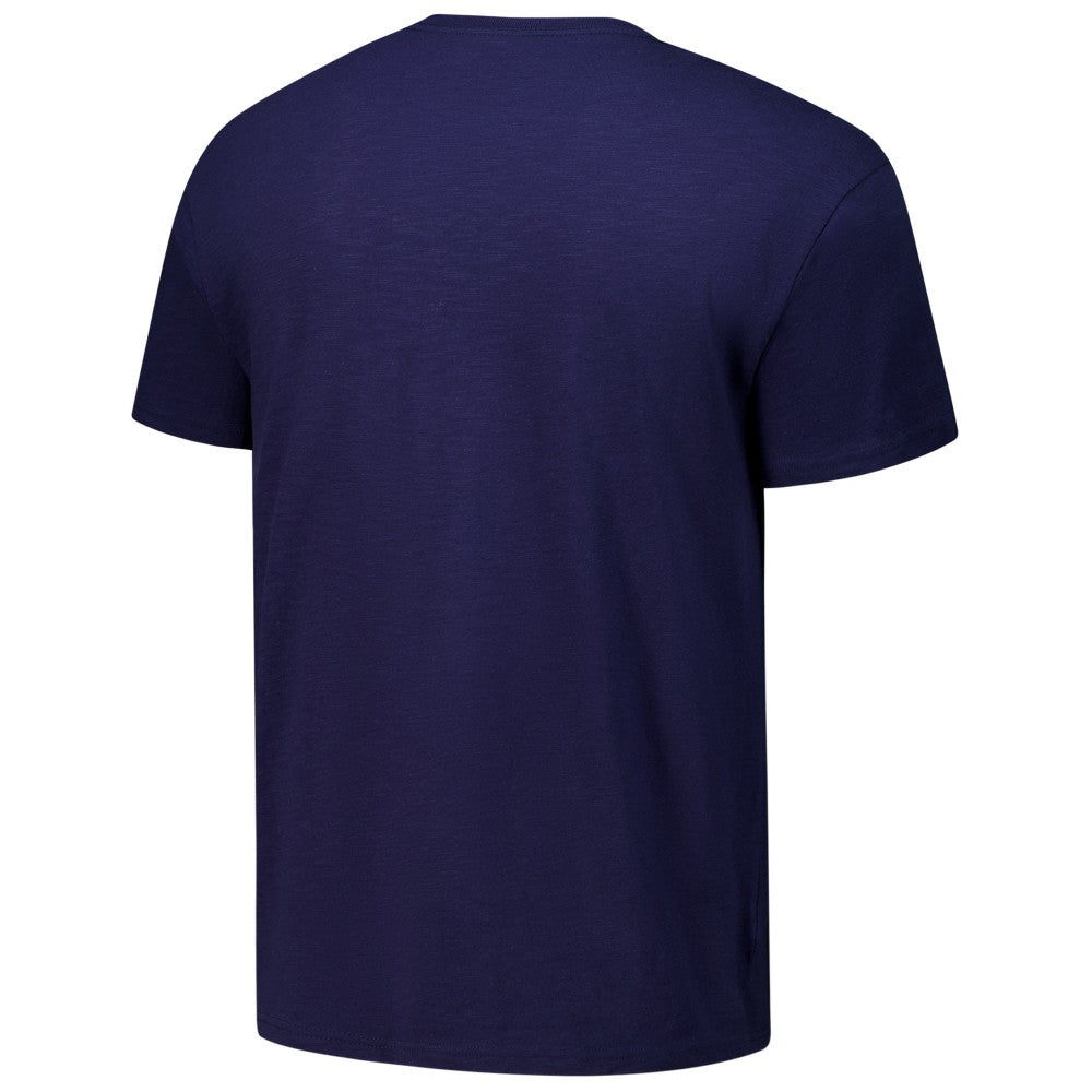 Navy Milwaukee Brewers Mitchell & Ness Arched Logo Slub T-Shirt