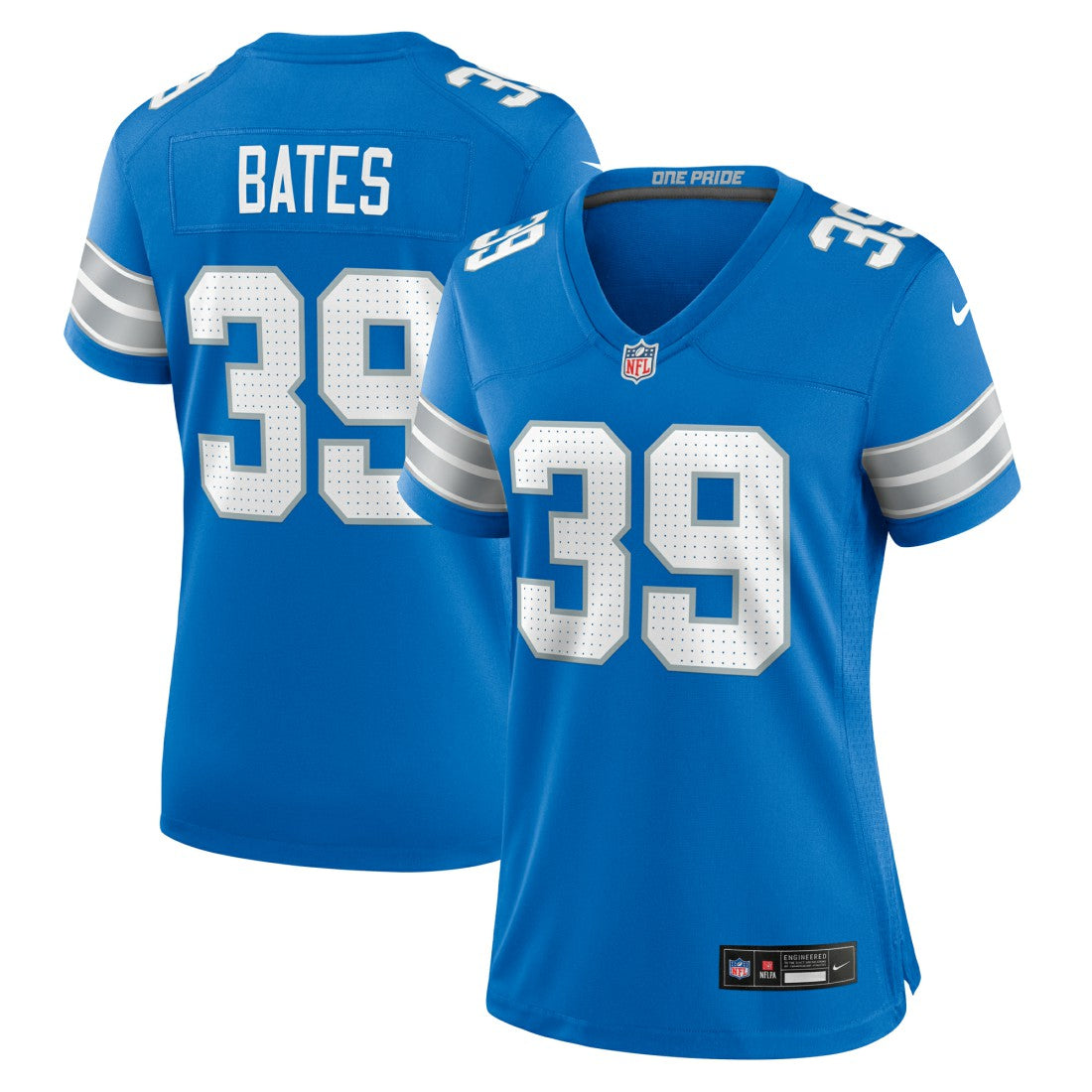 Jake Bates  Women's Team Game Jersey - Detroit Lions Jerseys