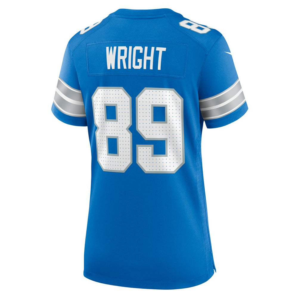 Brock Wright  Women's Team Game Jersey - Detroit Lions Jerseys