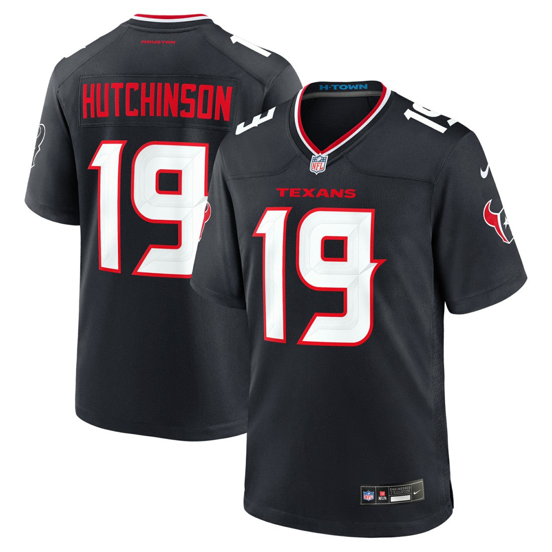 Xavier Hutchinson  Team Game Jersey - Houston Texans Jerseys