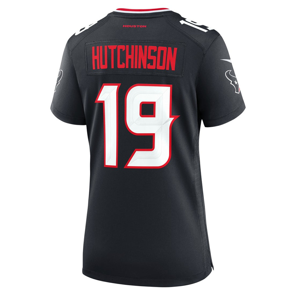 Xavier Hutchinson  Women's Team Game Jersey - Houston Texans Jerseys