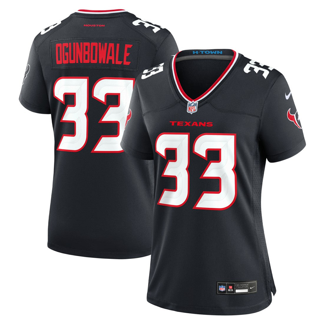 Dare Ogunbowale  Women's Team Game Jersey - Houston Texans Jerseys