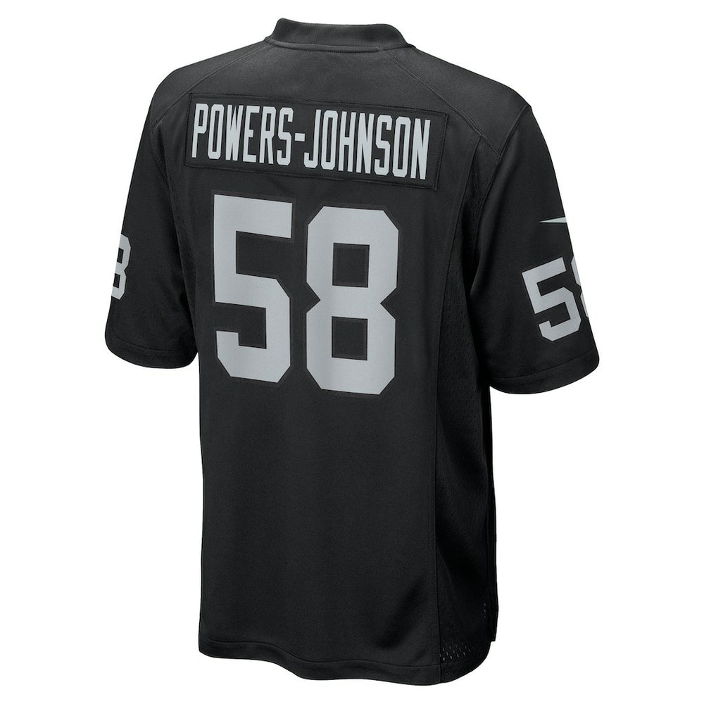 Jackson Powers-Johnson  Team Game Jersey - Las Vegas Raiders Jerseys