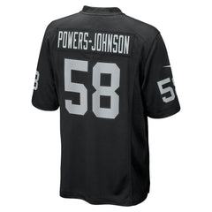 Jackson Powers-Johnson  Team Game Jersey - Las Vegas Raiders Jerseys