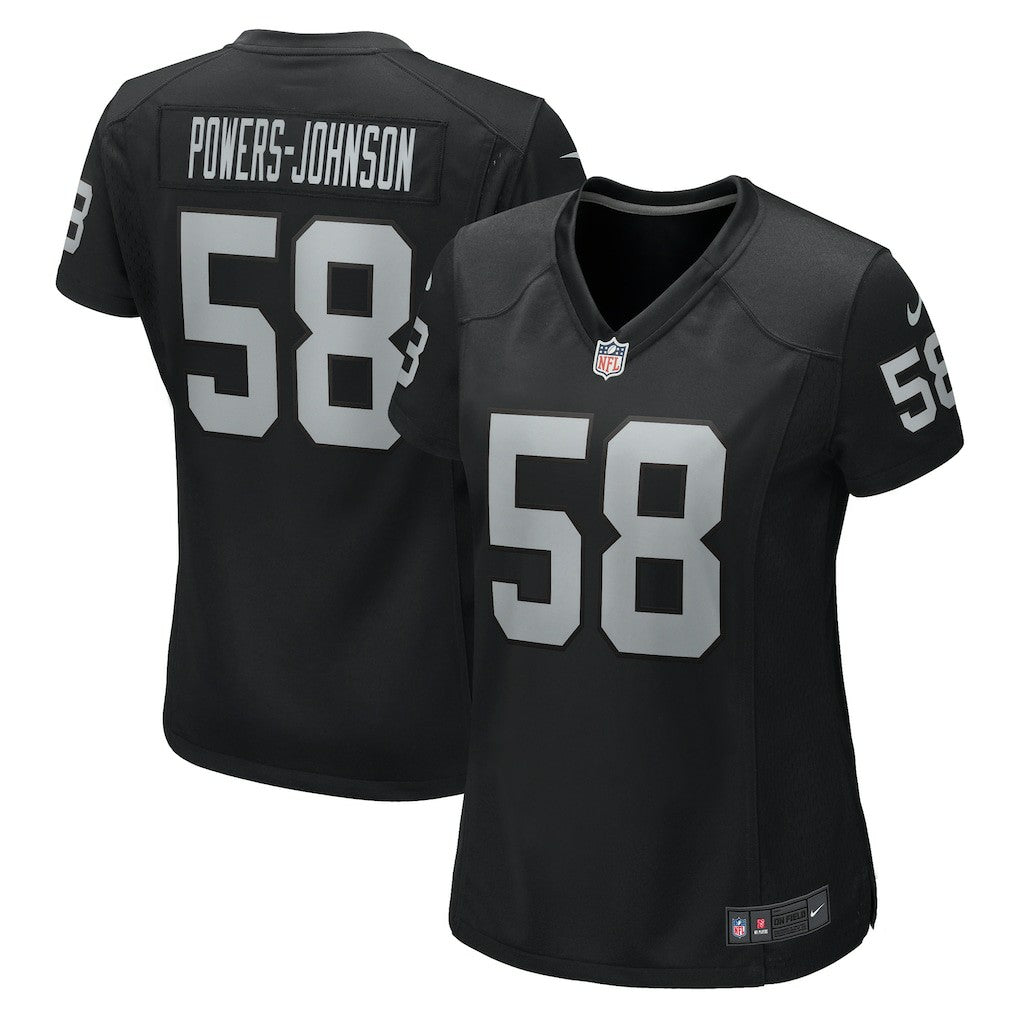 Jackson Powers-Johnson  Women's Game Jersey - Las Vegas Raiders Jerseys
