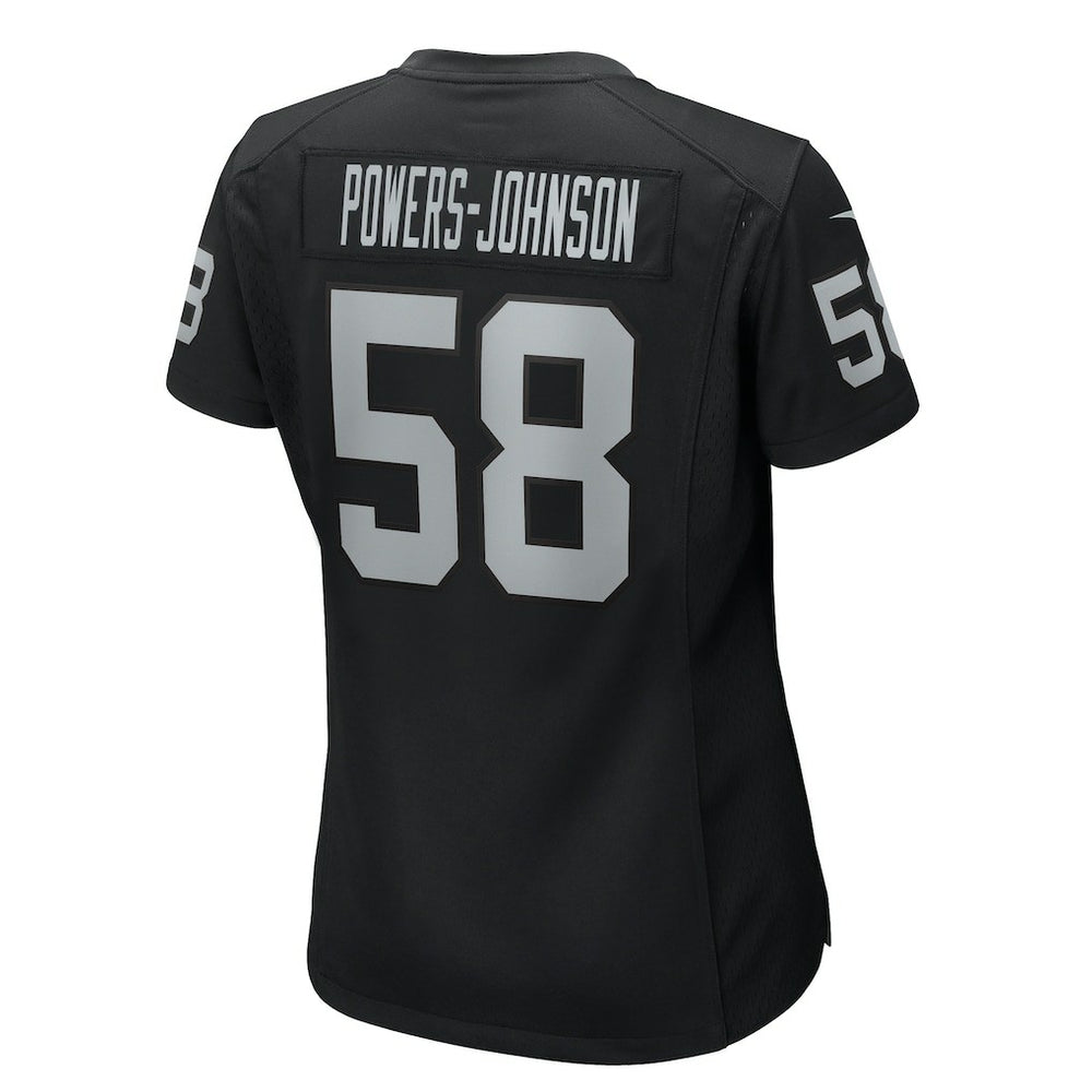 Jackson Powers-Johnson  Women's Game Jersey - Las Vegas Raiders Jerseys