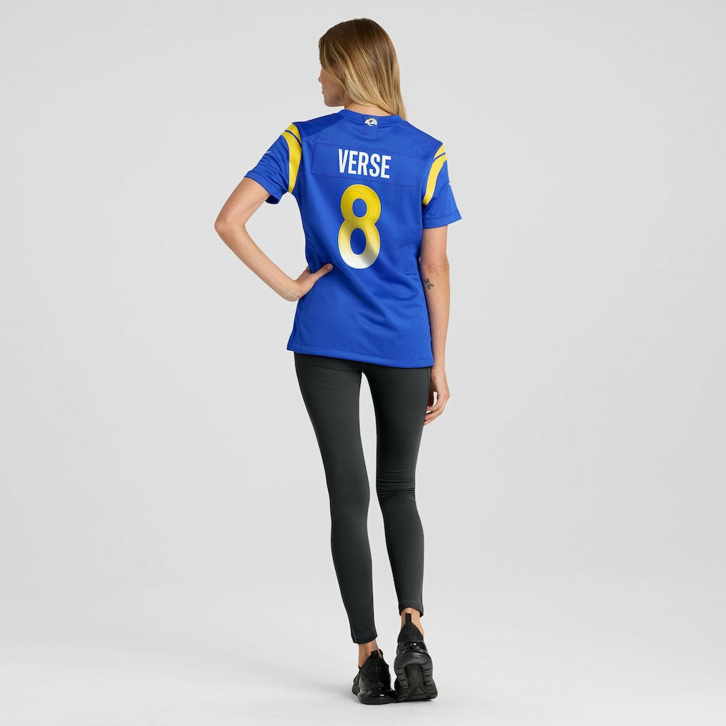 Jared Verse  Women's Team Game Jersey - Los Angeles Rams Jerseys