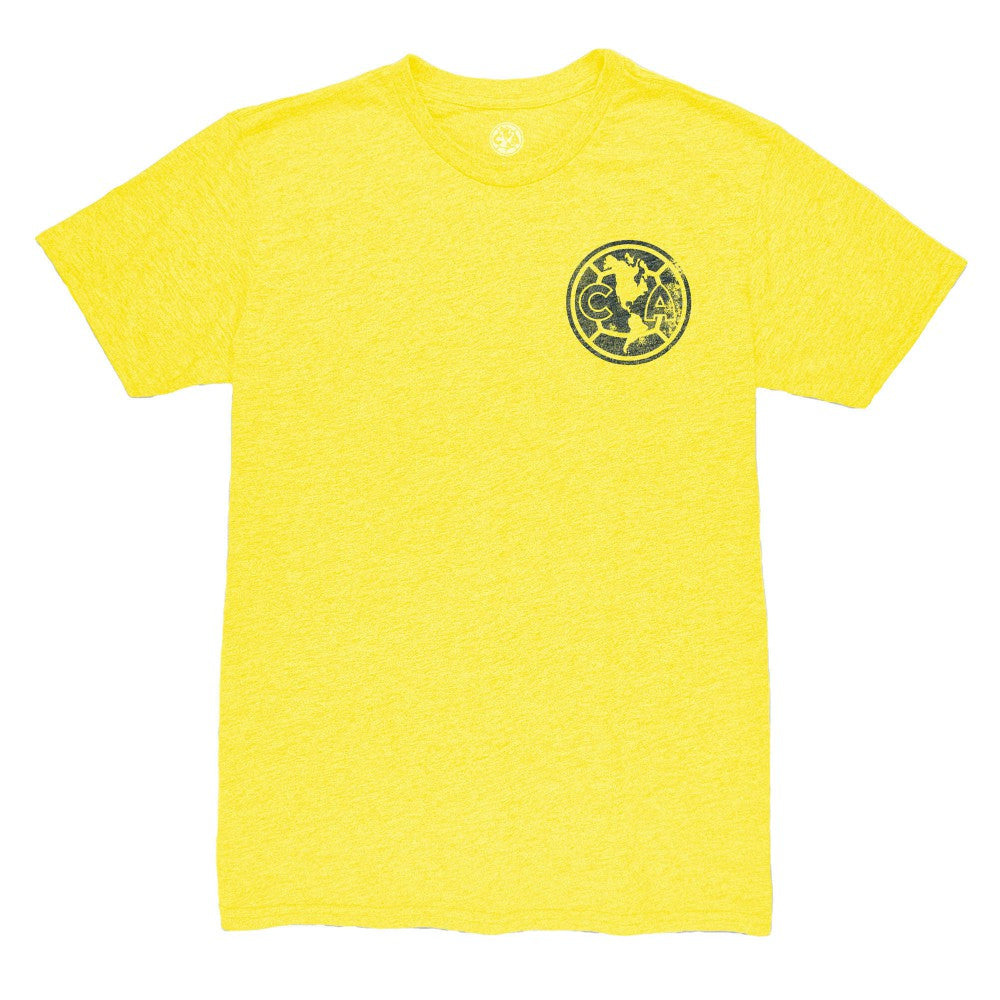 Club America 1863FC Left Mono Badge Vintage Tri-Blend T-Shirt