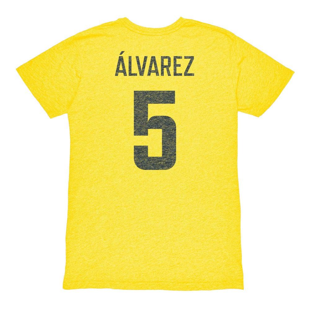 Kevin Álvarez Club America 1863FC Vintage Player Name & Number Tri-blend T-Shirt