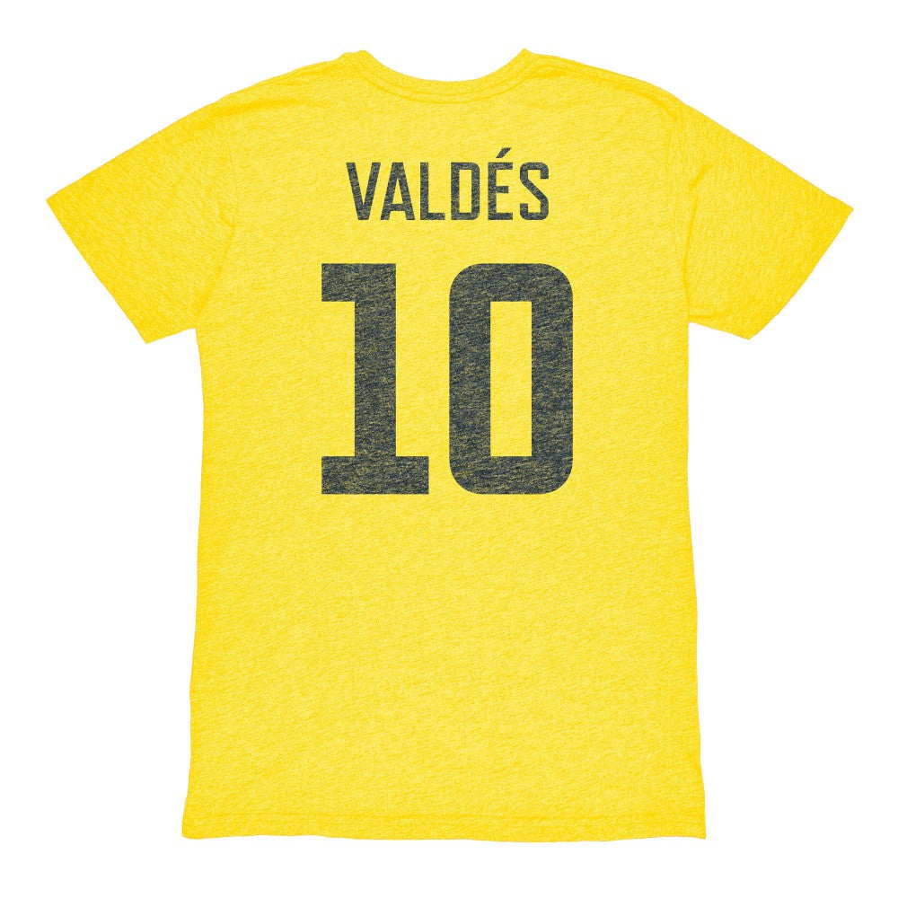 Diego Valdés Club America 1863FC Vintage Player Name & Number Tri-blend T-Shirt