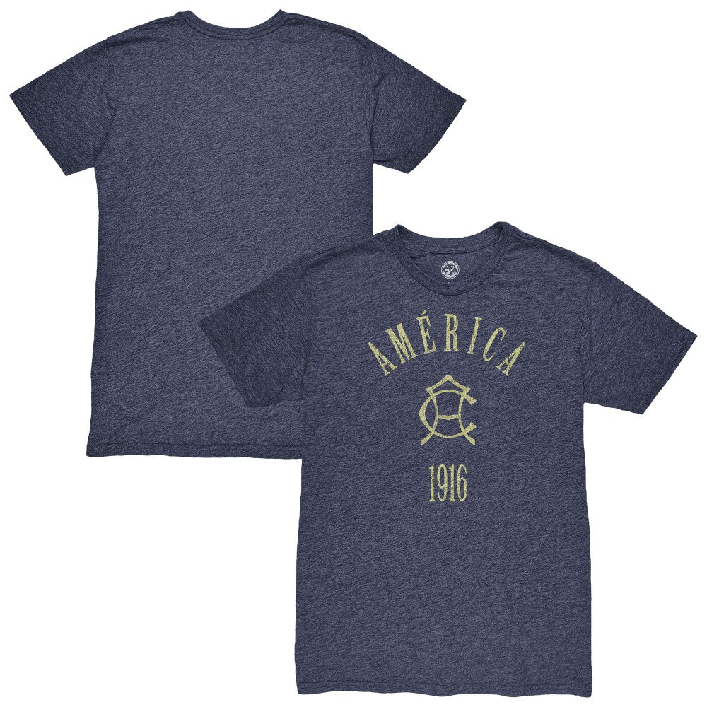 Club America 1863FC Team Arch Vintage Tri-Blend T-Shirt