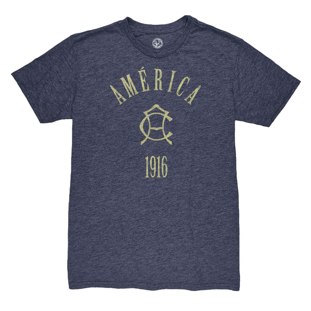 Club America 1863FC Team Arch Vintage Tri-Blend T-Shirt