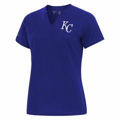 Royal Kansas City Royals Antigua Women's Notch Neck T-Shirt