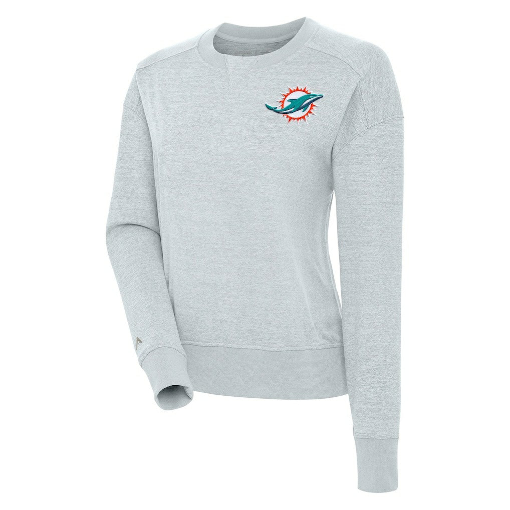 Antigua Women's Forward Fleece Pullover Sweatshirt - Miami Dolphins Pullover