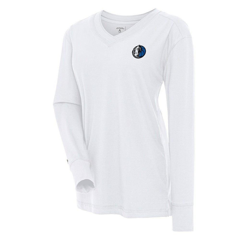 Dallas Mavericks Antigua Women's Symbolic Long Sleeve V-Neck Top sale
