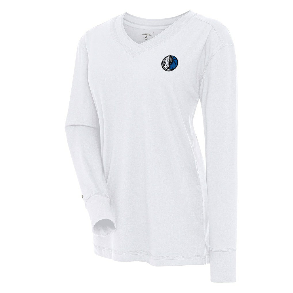Dallas Mavericks Antigua Women's Symbolic Long Sleeve V-Neck Top sale